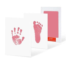 Load image into Gallery viewer, Footprint Imprint Kit Baby Ink Pad Storage Memento Ink Newborn Photo Frame Kits Baby Souvenir Drawer Inkless Handprint Casting