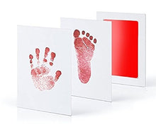 Load image into Gallery viewer, Footprint Imprint Kit Baby Ink Pad Storage Memento Ink Newborn Photo Frame Kits Baby Souvenir Drawer Inkless Handprint Casting