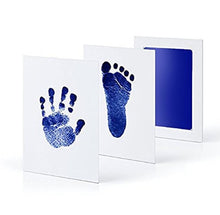 Load image into Gallery viewer, Footprint Imprint Kit Baby Ink Pad Storage Memento Ink Newborn Photo Frame Kits Baby Souvenir Drawer Inkless Handprint Casting